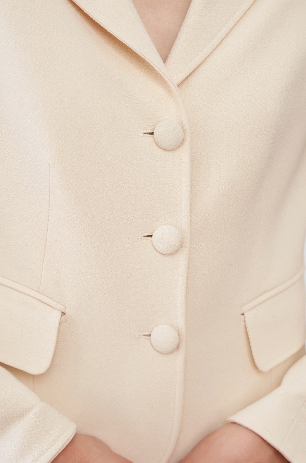 Vintage 60s Cream Cropped Blazer