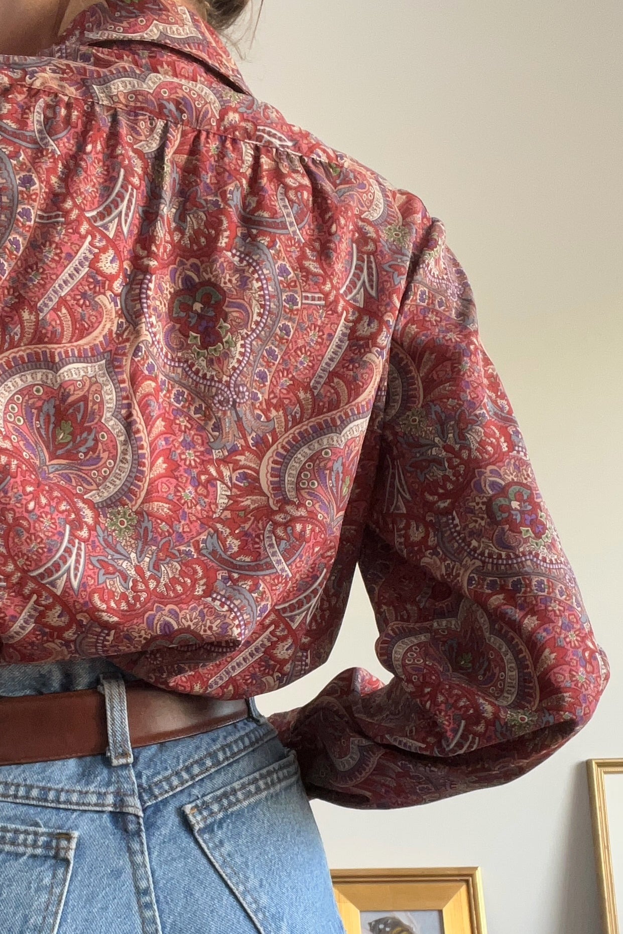 Vintage 70s Paisley Top