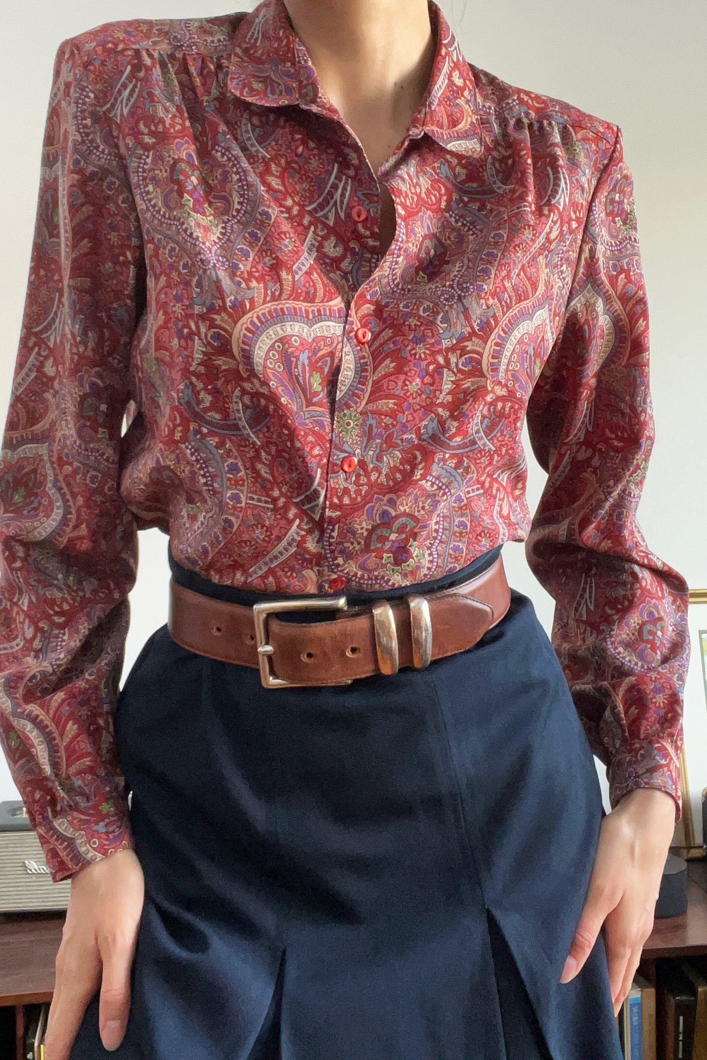 Vintage 70s Paisley Top