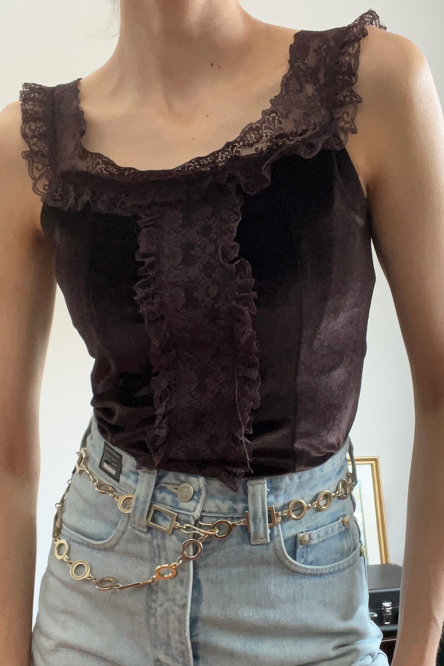 Velvet Lace Tank