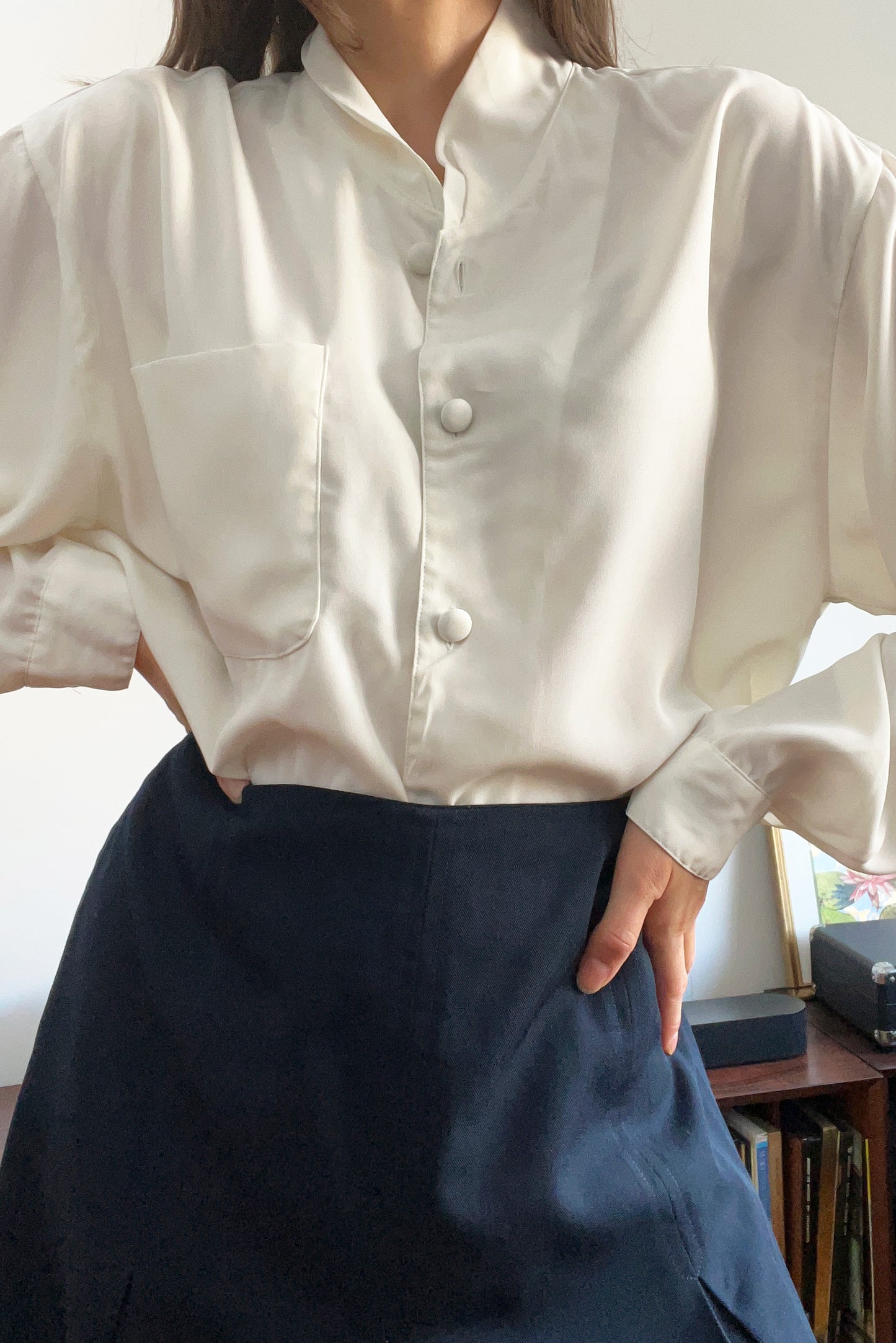 Vintage White Button Down