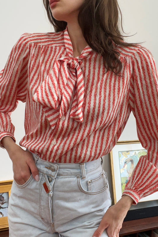 Vintage Givenchy Tie Top