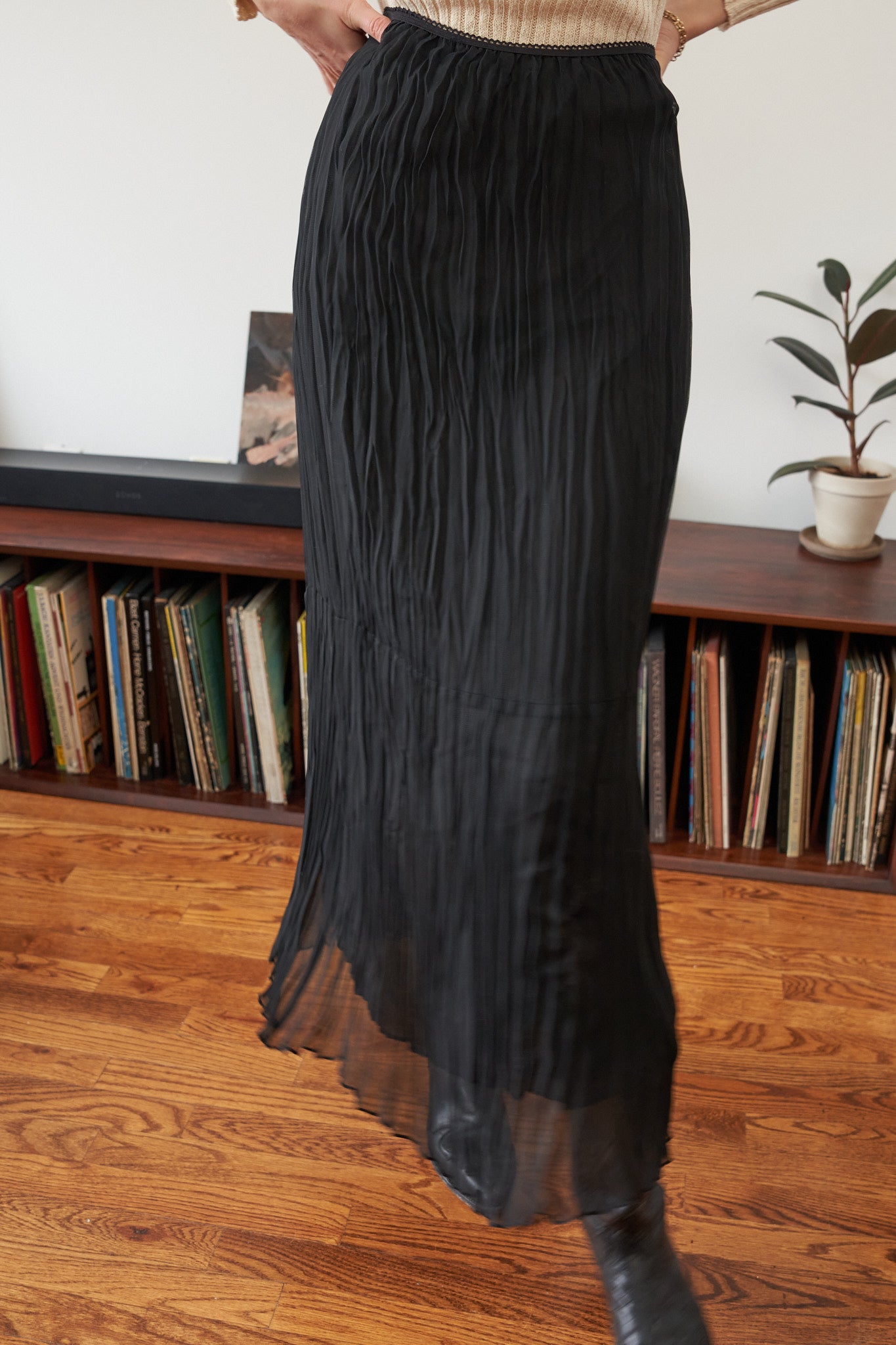 vintage black skirt