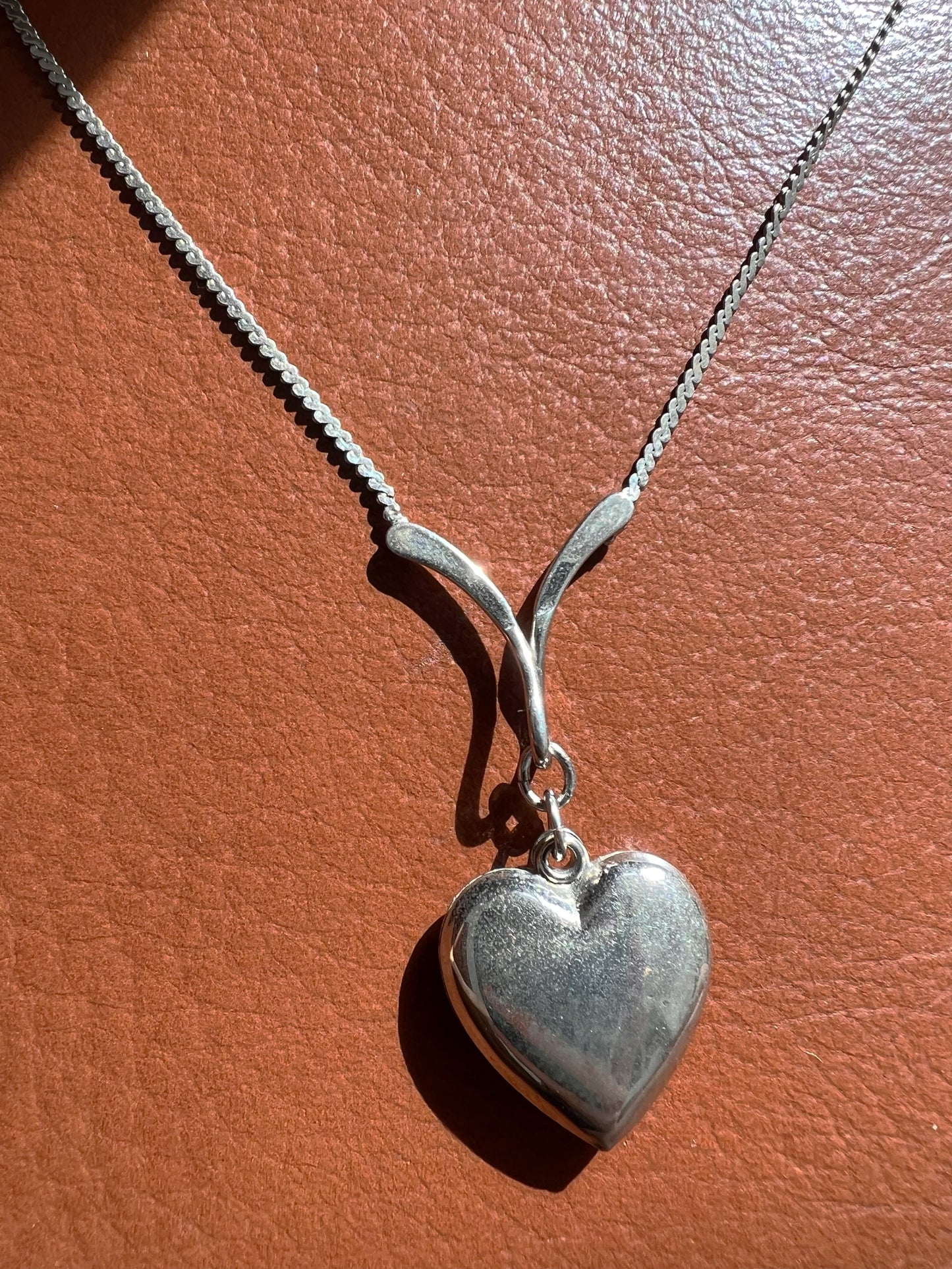 vintage heart necklace