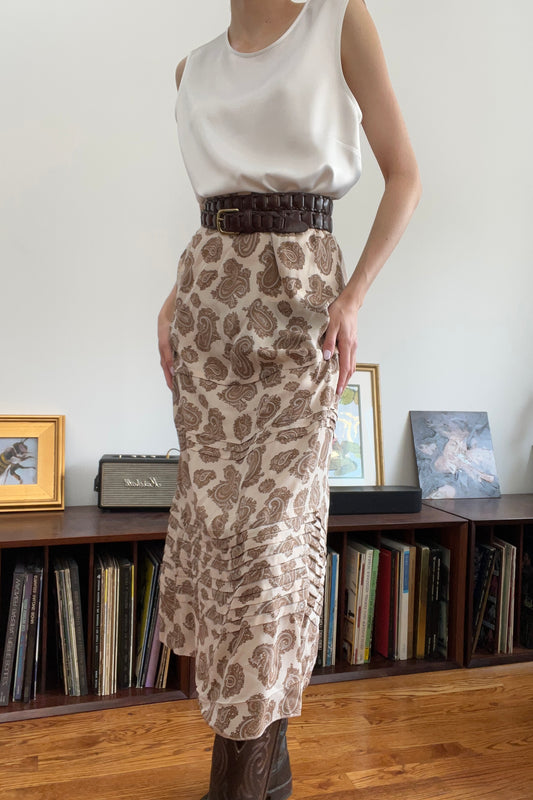 1980's Chloe Paisley Skirt