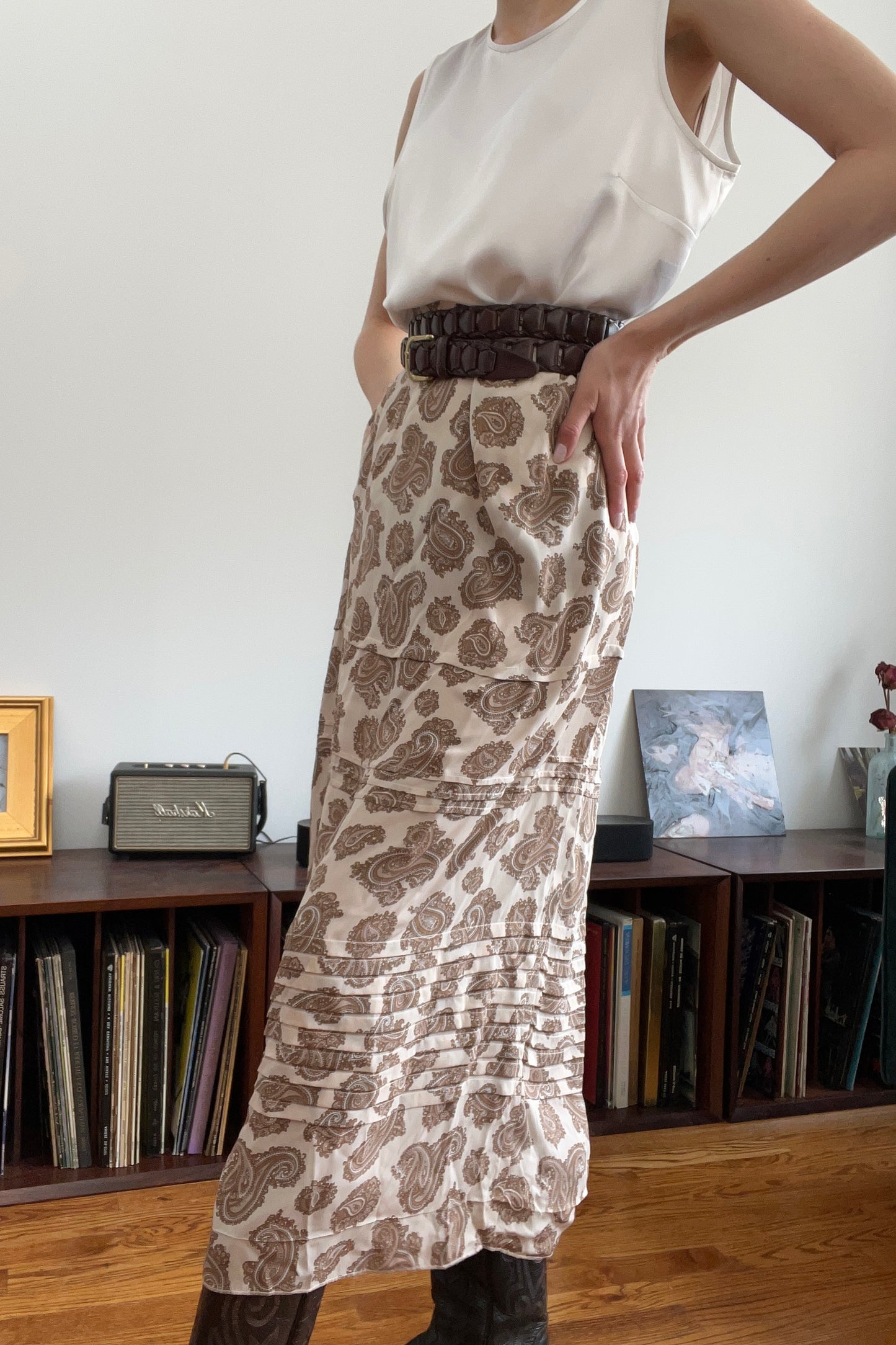 1980's Chloe Paisley Skirt