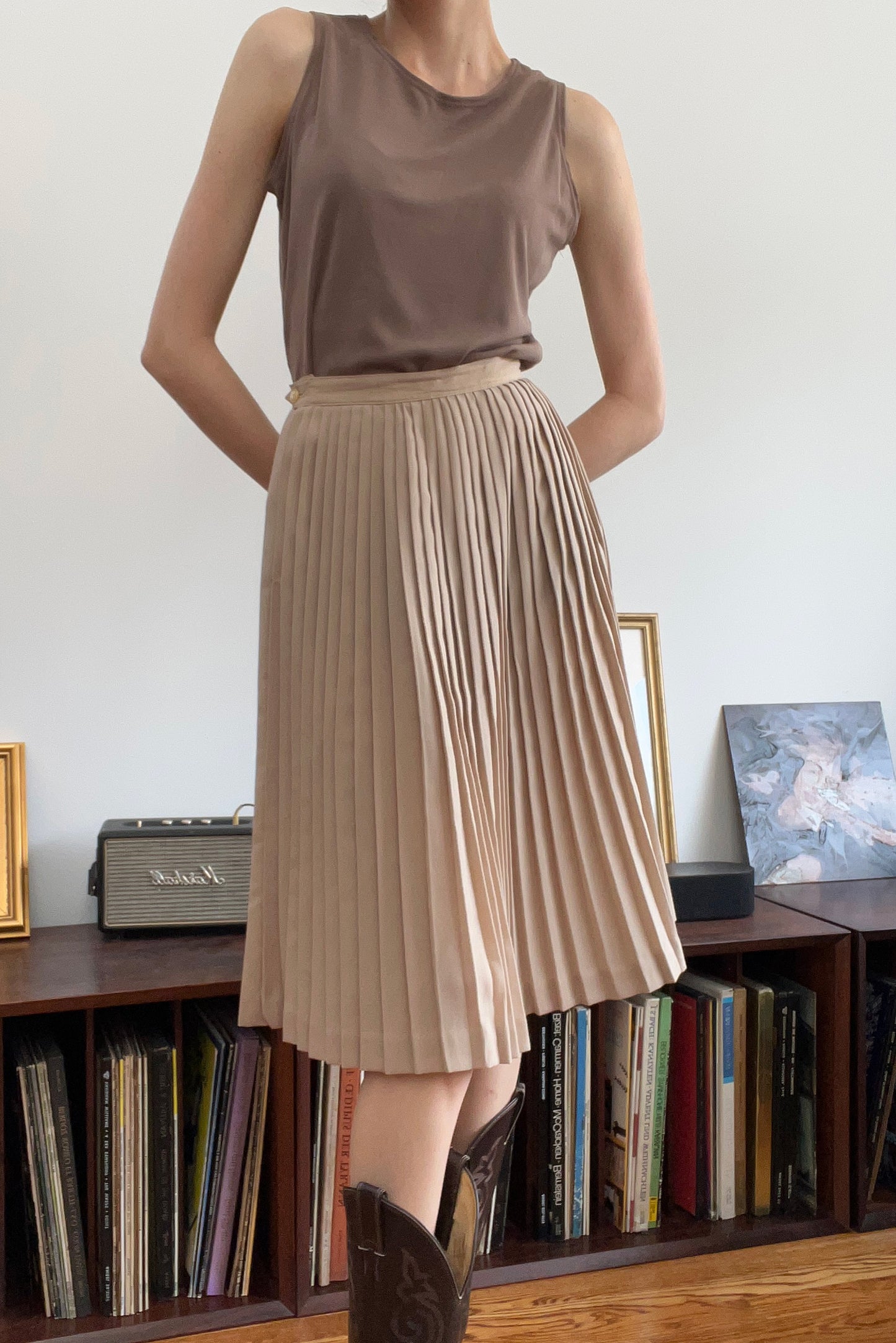 1960's Pleated Union Made Skirt